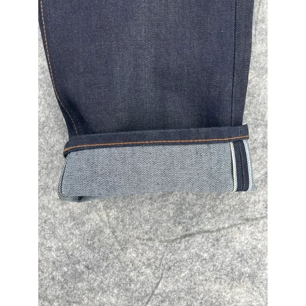 The Unbranded Brand UB201 Tapered Jeans Mens 36 Indigo 14.5oz Selvedge Raw Denim